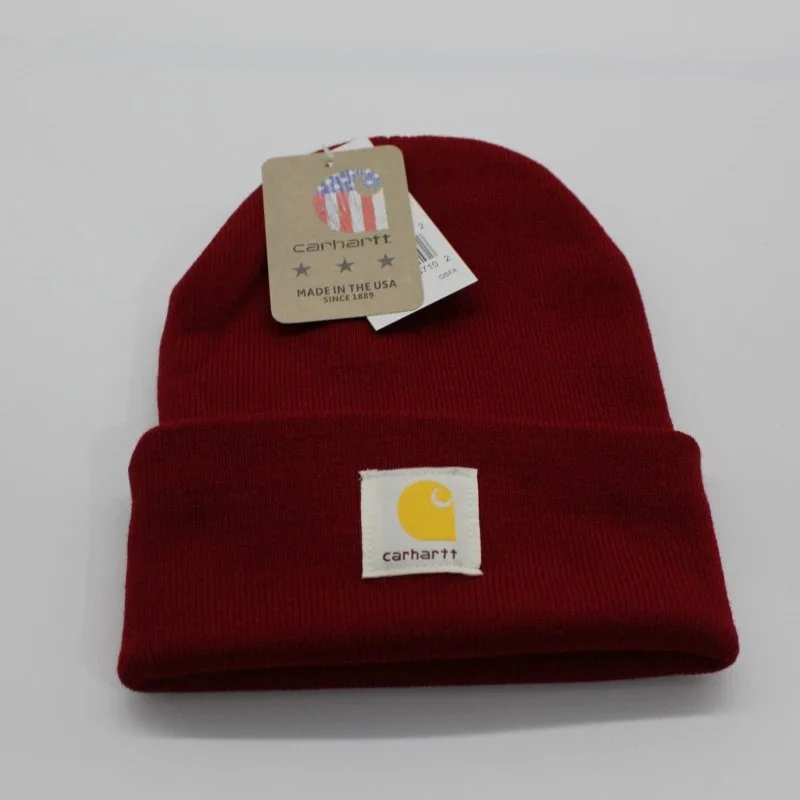 Carhartt Carhartt Wine Red Beanie Hat Red