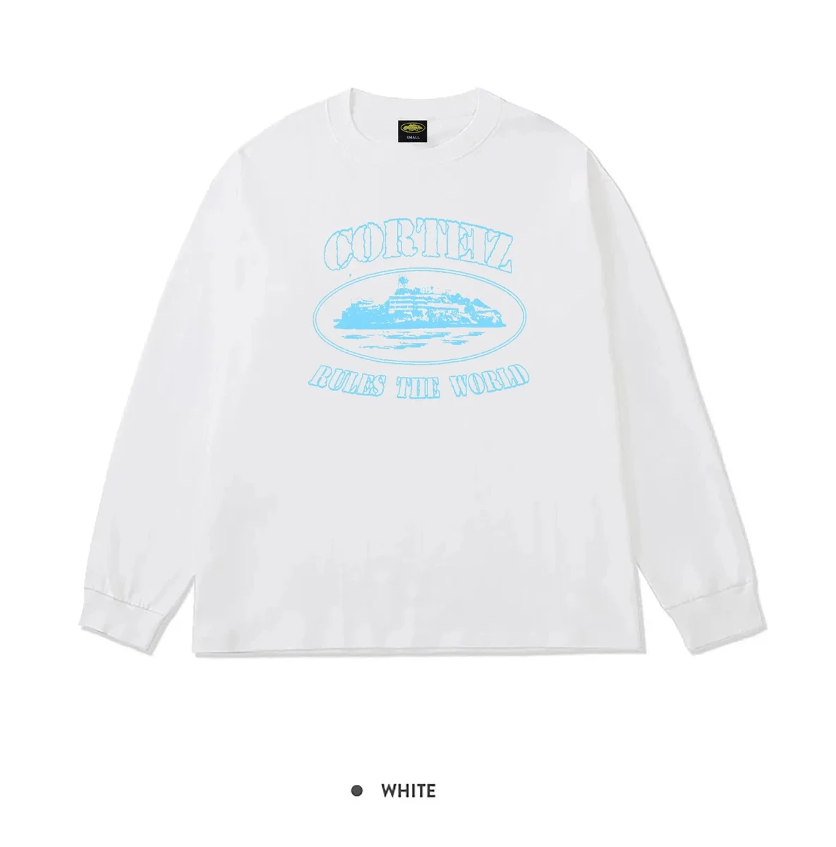 Corteiz Corteiz Rules the World White Long Sleeve T-Shirt White - 1