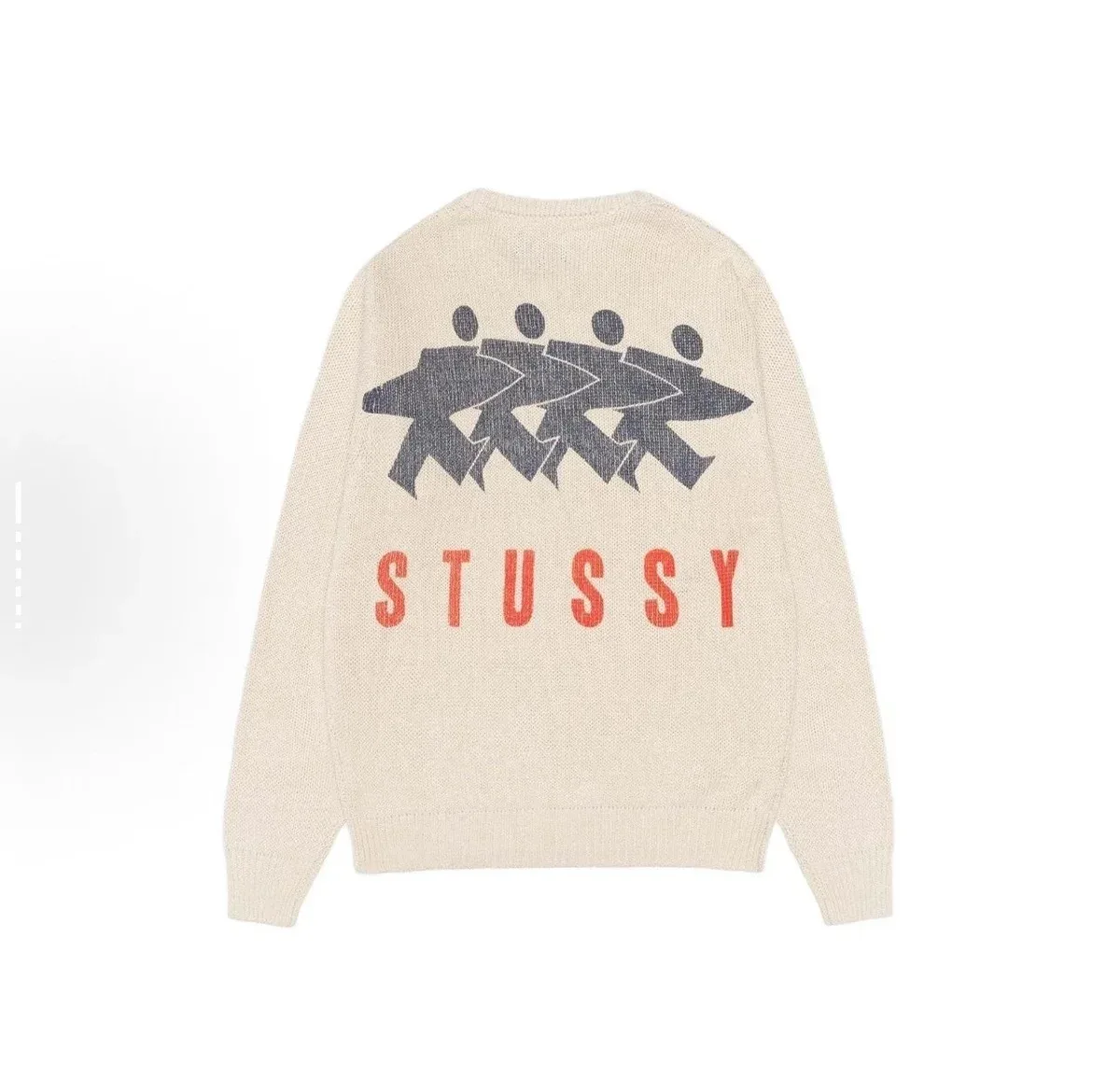Stussy Stussy International Posse Apricot Sweater Beige - 1