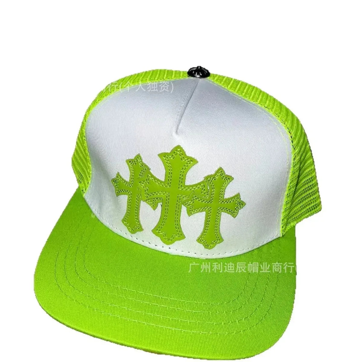 Other Unisex Green Cross Trucker Cap Green - 1