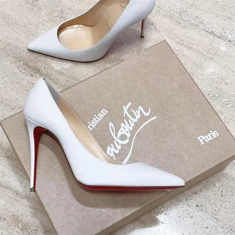 Christian Louboutin Christian Louboutin Follies B7 White 12cm Heels White - 1