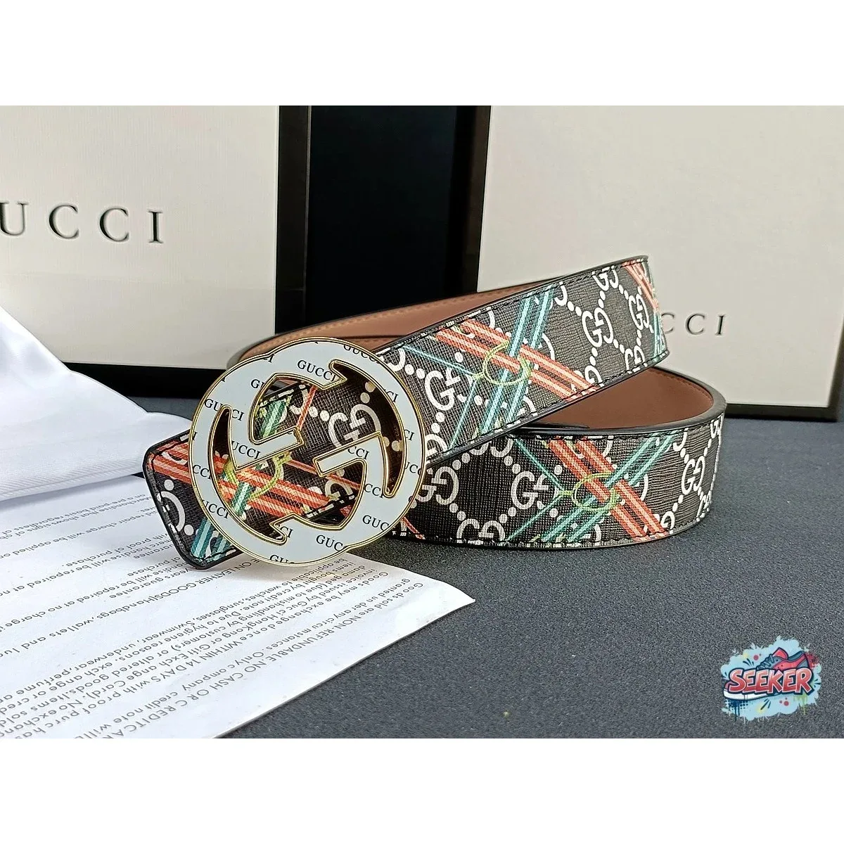 Gucci Gucci GG Belt Multicolor Belt Multicolor - 1