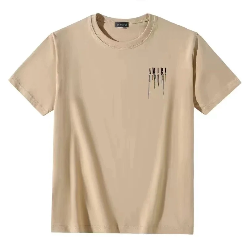 Amiri Amiri Beige AMIRI Logo T-Shirt Beige - 1