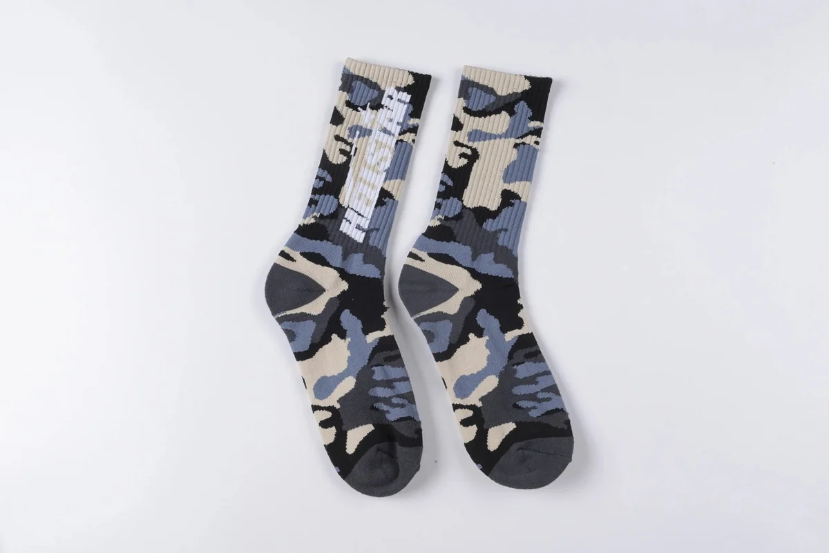 Other Camo Print Socks Unisex Multicolor - 1