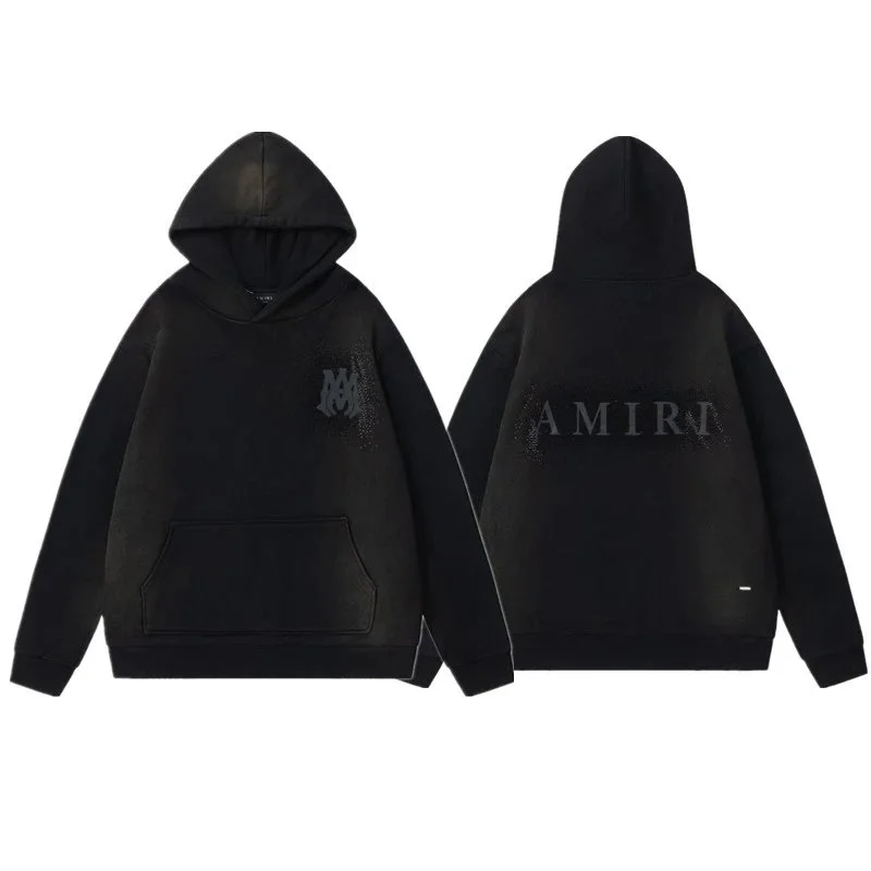 Amiri AMIRI Oversized Black Hoodie Black - 1