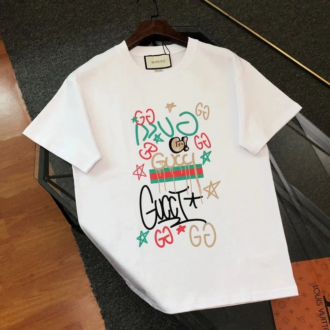 Gucci Gucci White GG Print T-Shirt White - 1
