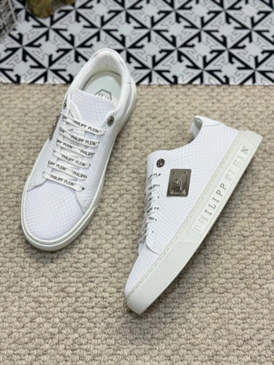 Philipp Plein Philipp Plein White Leather Sneakers White - 1