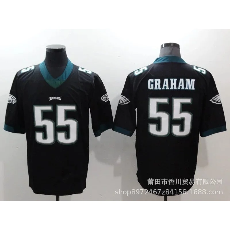 Other Black Philadelphia Eagles #55 Graham Jersey Black - 1