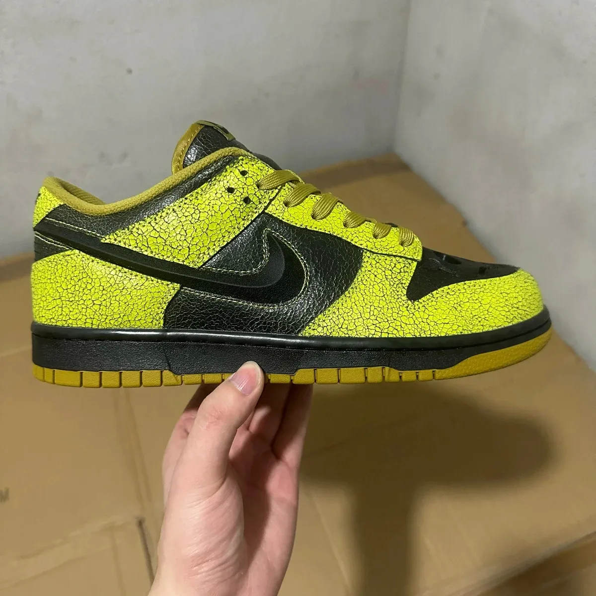 Nike Nike Dunk Low Black Yellow Halloween Sneakers Yellow - 1