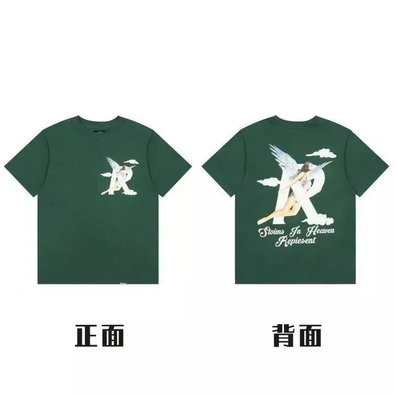 Other Green Angel Graphic Print T-Shirt Green - 1