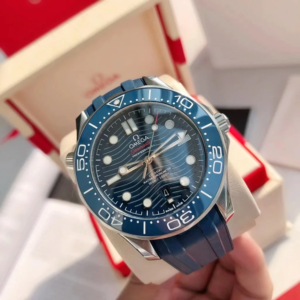 Omega Omega Seamaster Professional Blue Dial Silver Case Watch Blue
