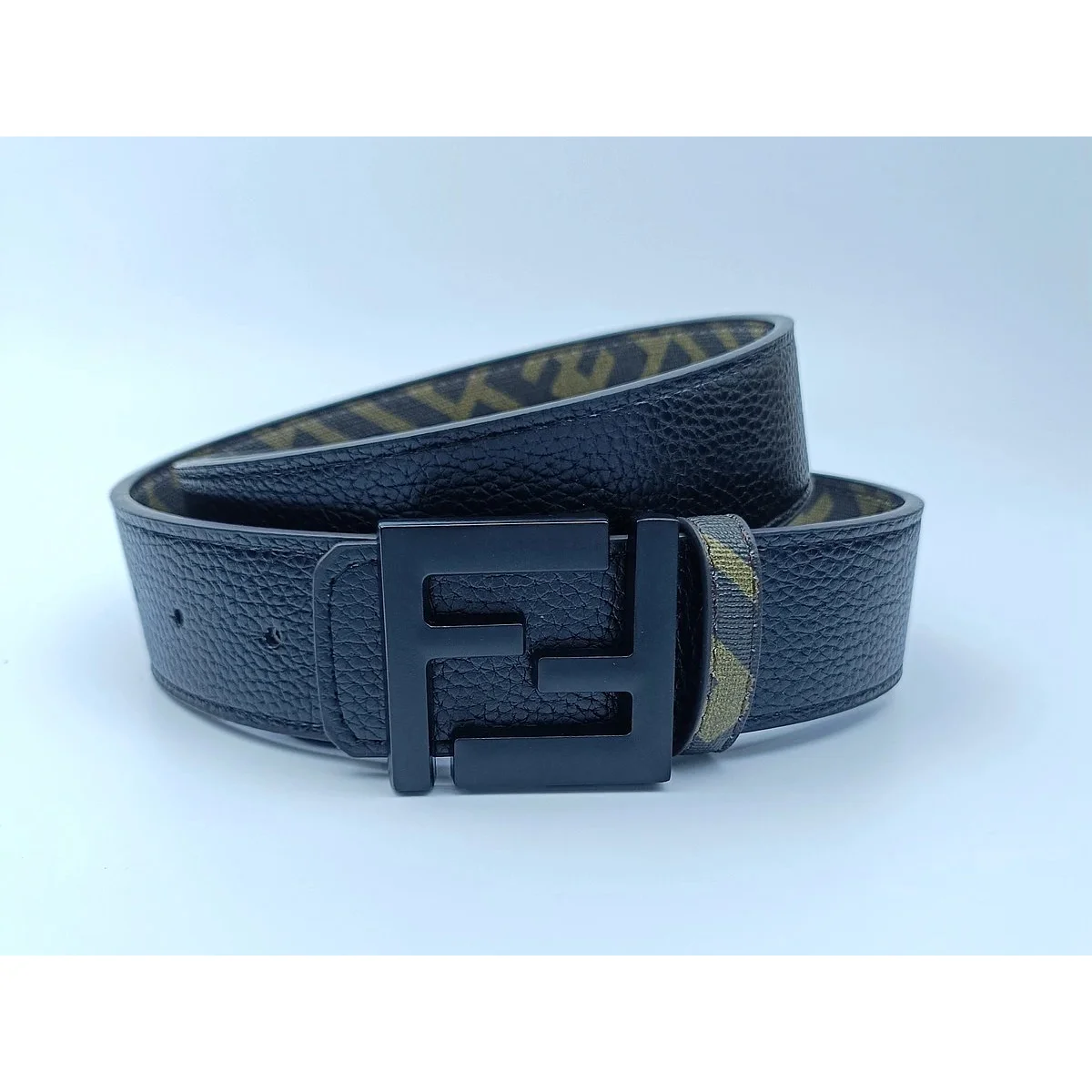 Fendi Fendi FF Monogram Black/Gold Belt Black
