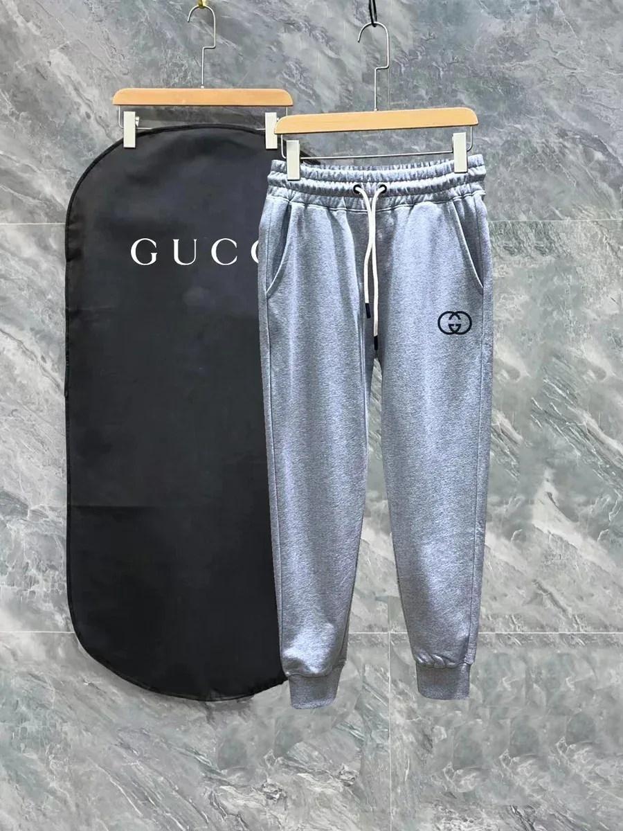 Gucci Gucci Interlocking G Heather Grey Sweatpants Grey