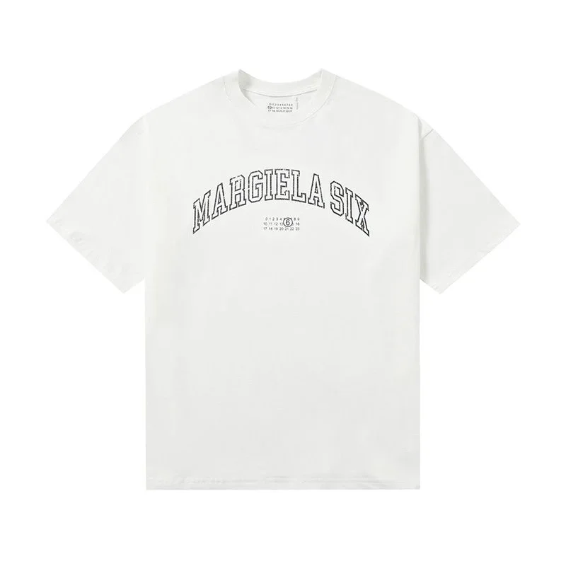Maison Margiela Maison Margiela MM6 White 'Margiela Six' T-Shirt White - 1