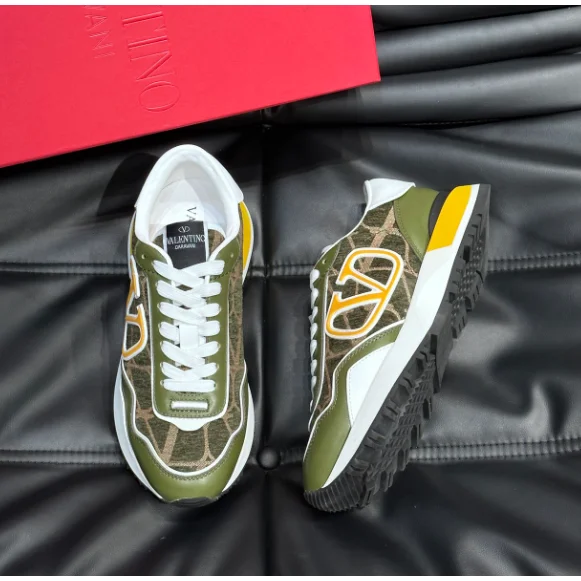 Valentino Valentino VLTN Olive Monogram Sneakers Green