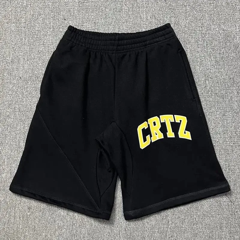 Corteiz Corteiz CRTZ Black Yellow Shorts Black - 1