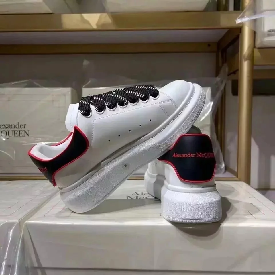 Alexander McQueen Alexander McQueen McQueen White/Black Red Sneakers White - 1