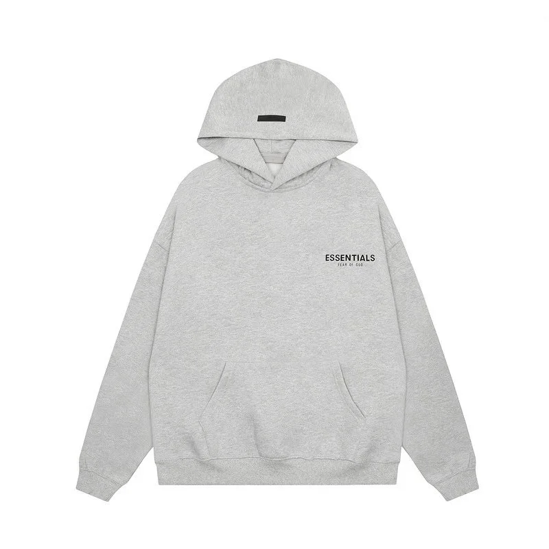 Fear of God Fear of God Essentials Oversized Hoodie 2358花灰色 Grey - 1