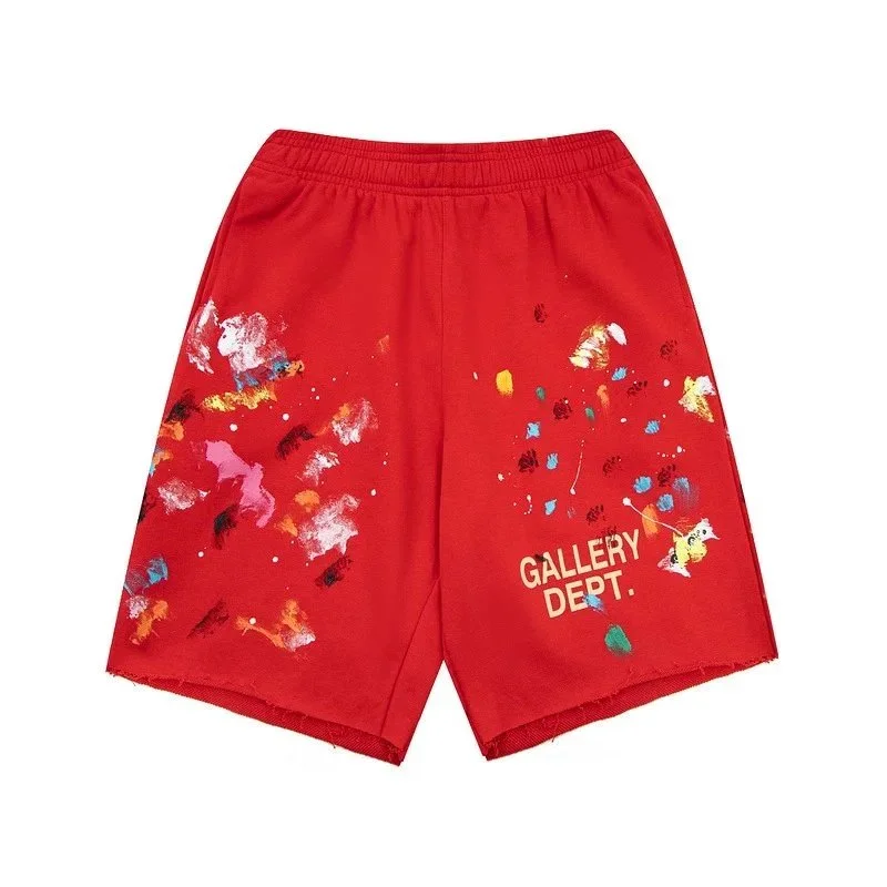 Gallery Dept. Gallery Dept. Painted Red Paint Splatter Shorts Red - 1