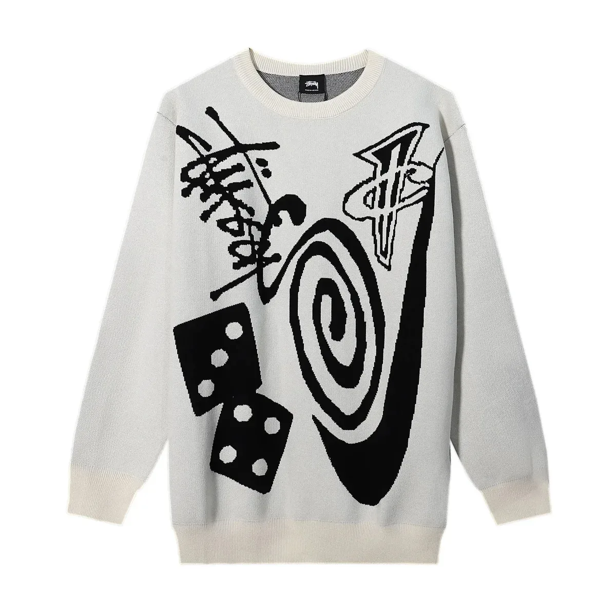 Stussy Stussy Stüssy Almond Knit Sweater Beige