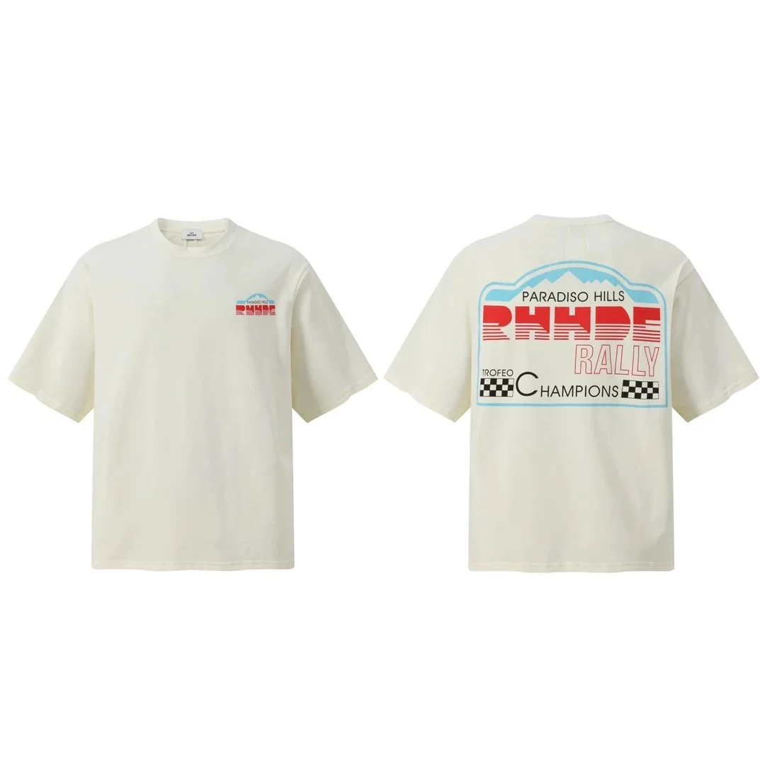 Rhude Rhude Paradiso Hills Rally White T-Shirt White - 1