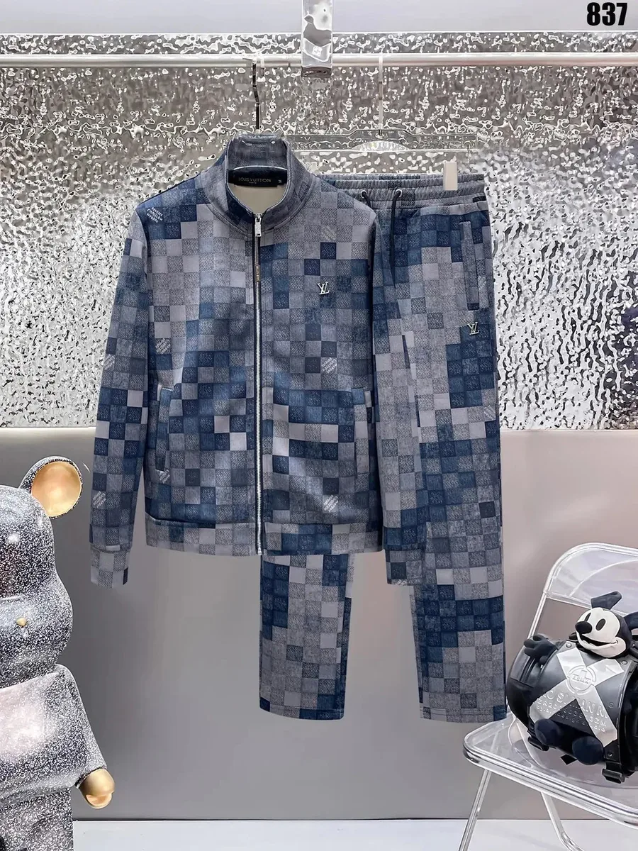 Louis Vuitton Louis Vuitton Damier Blue/Grey Co-ord Set Blue