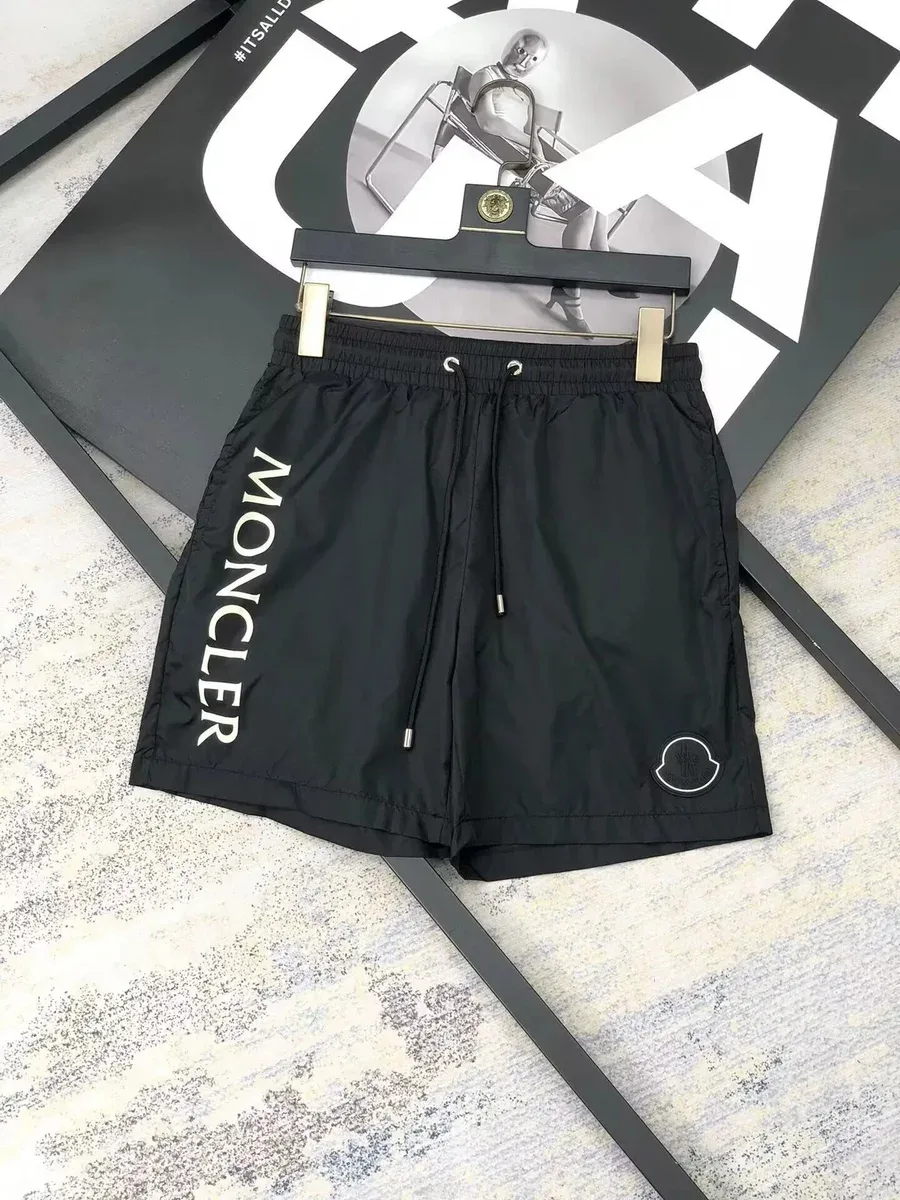 Moncler Moncler Black Logo Shorts Black
