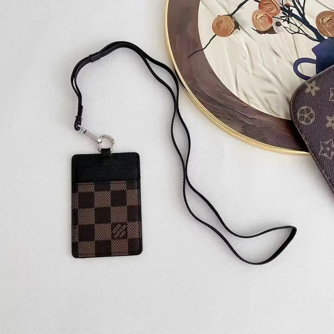 Louis Vuitton Louis Vuitton Monogram Brown Card Holder Lanyard Brown