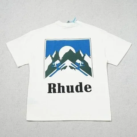 Rhude Rhude White Graphic T-Shirt White - 1