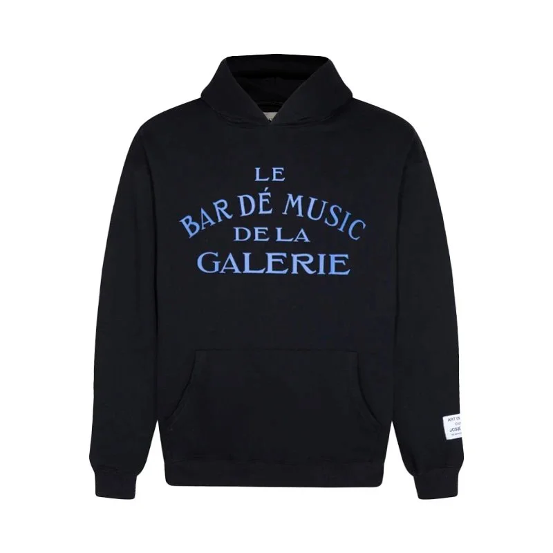 Other Black/Blue 'Le Bar Dé Music De La Galerie' Hoodie Black - 1