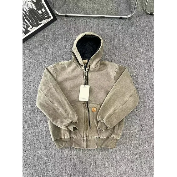 Carhartt Carhartt Detroit Hooded Jacket Olive Brown