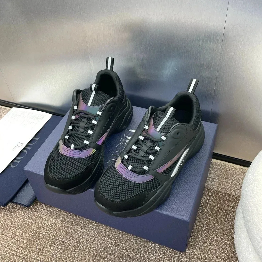 Dior Dior Dior Book Tote Black Iridescent Sneakers Black - 1