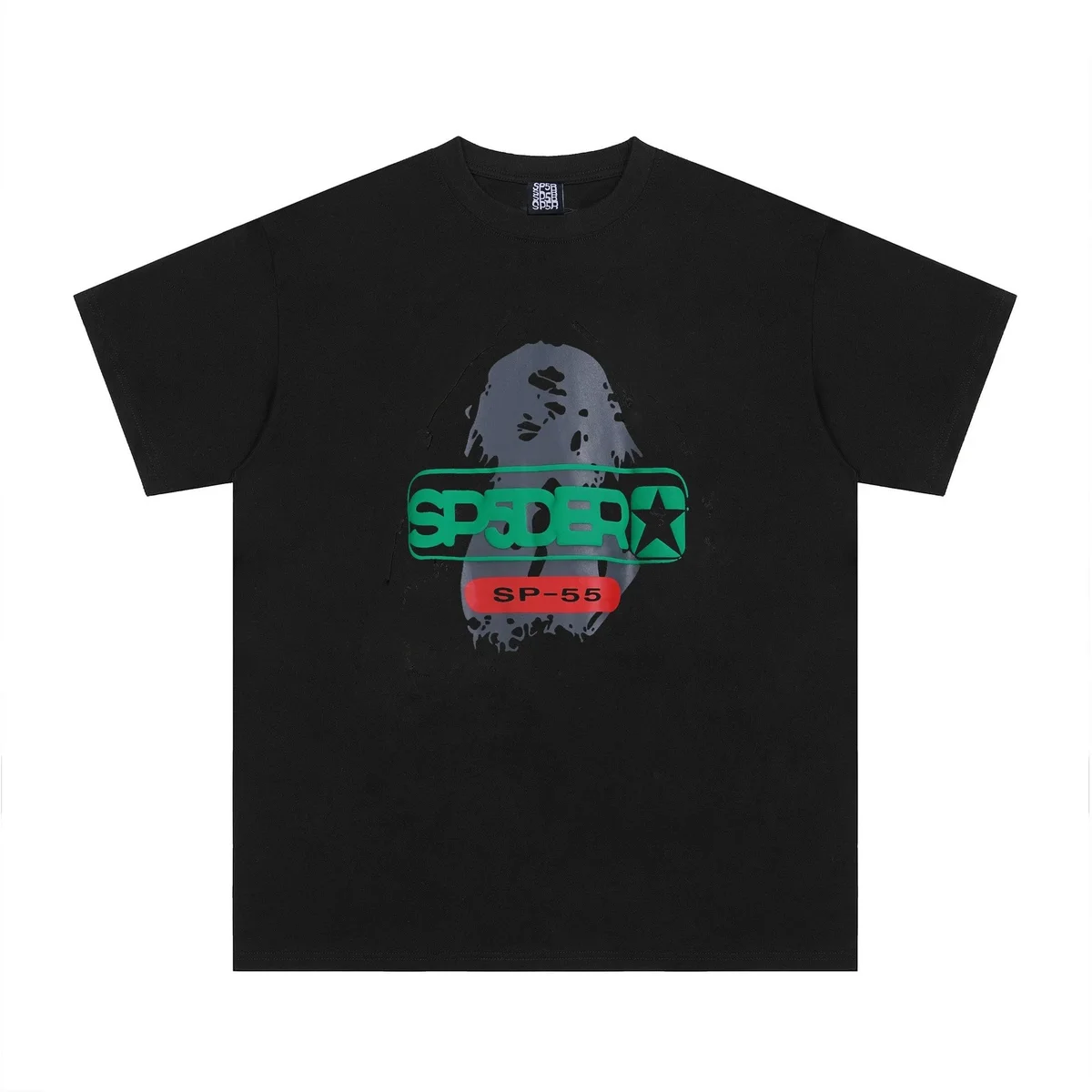 SP5DER SP5DER Spider SP-55 Black T-Shirt Black - 1