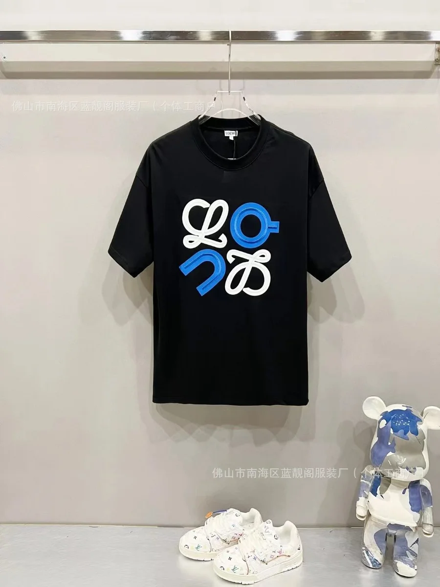 Loewe Loewe Anagram Logo Black T-Shirt Black