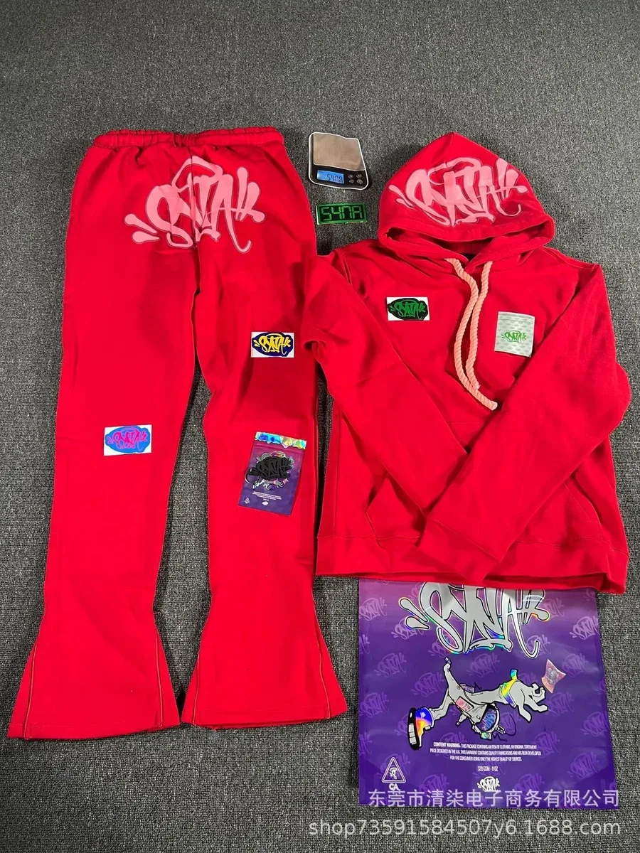Other Red Graffiti Print Tracksuit Set Red - 1