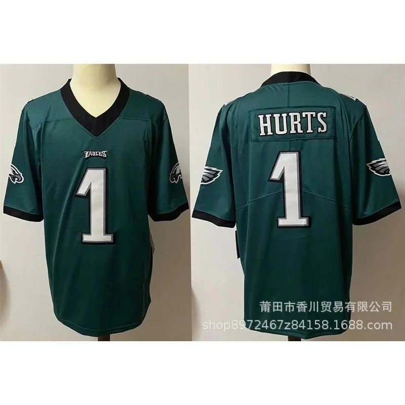 Other Green Eagles #1 Hurts Jersey Football Shirt Green - 1