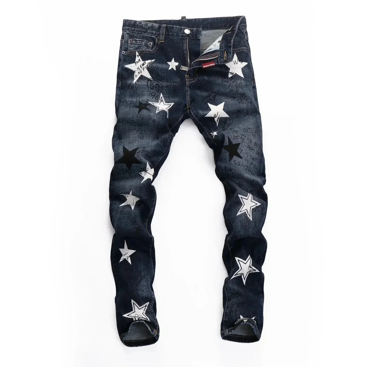 DSQUARED2 DSQUARED2 Star Print Jeans Dark Denim Navy - 1