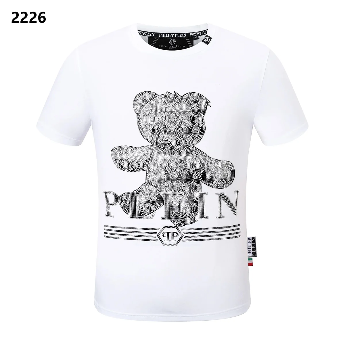 Philipp Plein Philipp Plein Bear Print White T-Shirt White - 1