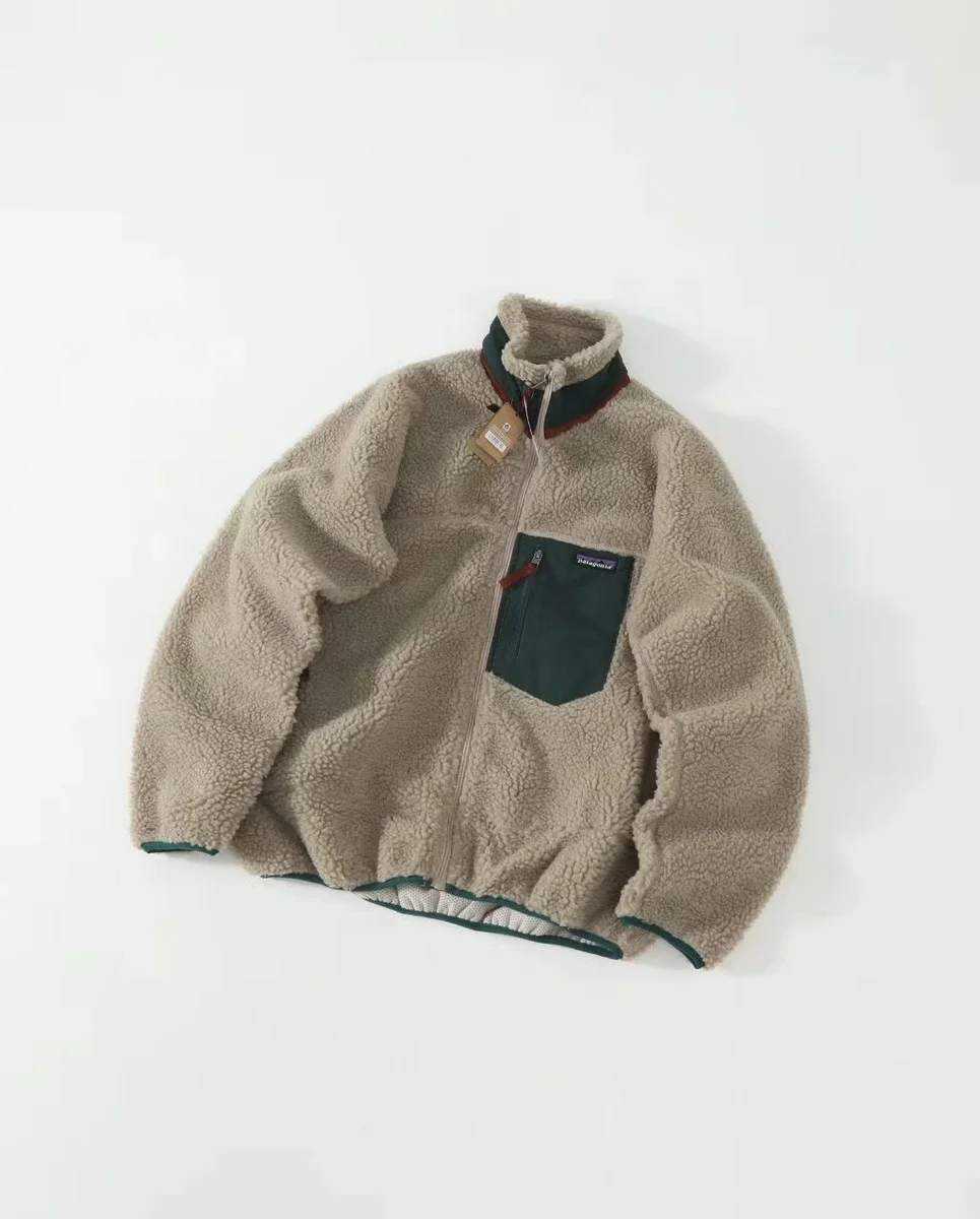 Patagonia Patagonia Classic Synchilla Fleece Jacket Camel Green Beige - 1