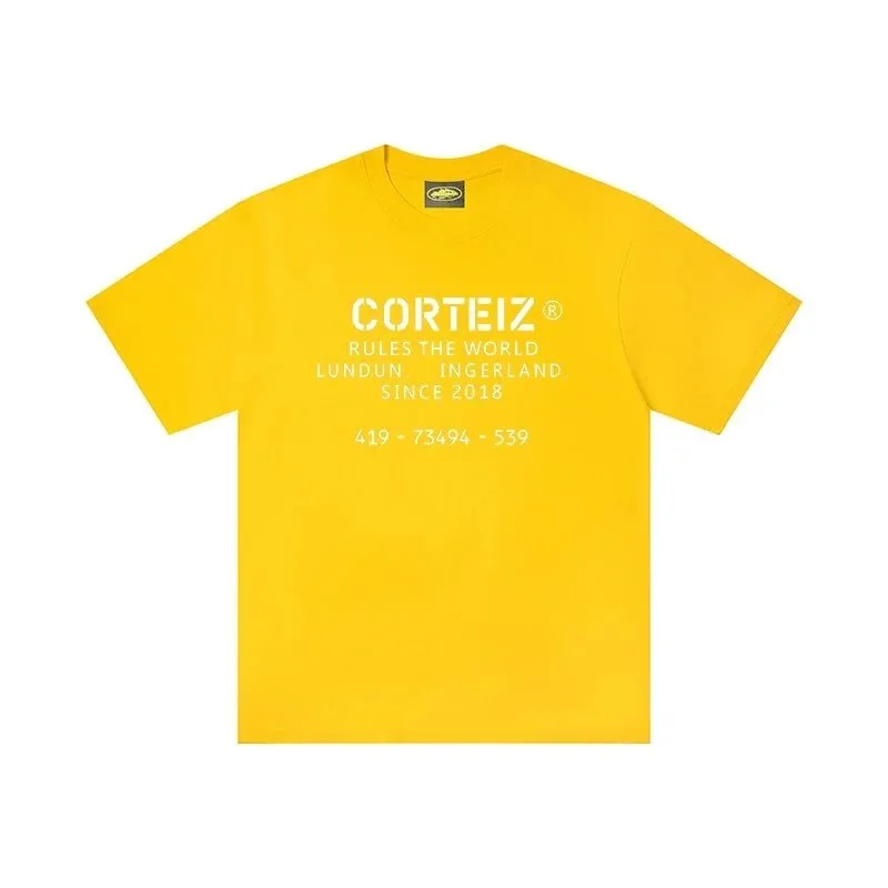 Corteiz Corteiz Rules the World Yellow T-Shirt Yellow - 1