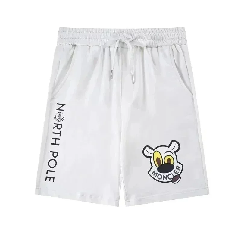 Moncler Moncler White Graphic Shorts White