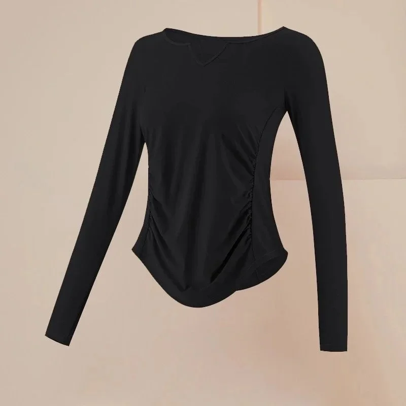 Other Black Solid Long Sleeve Top Black - 1