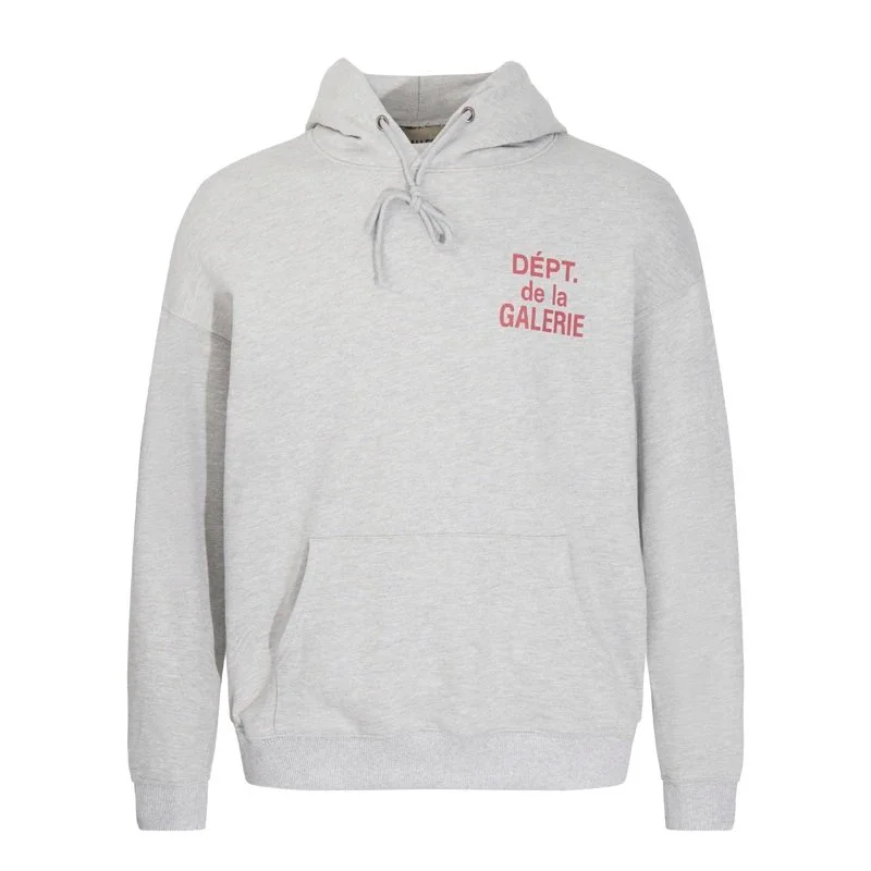 Other Heather Grey Hoodie with Red Print Grey - 1
