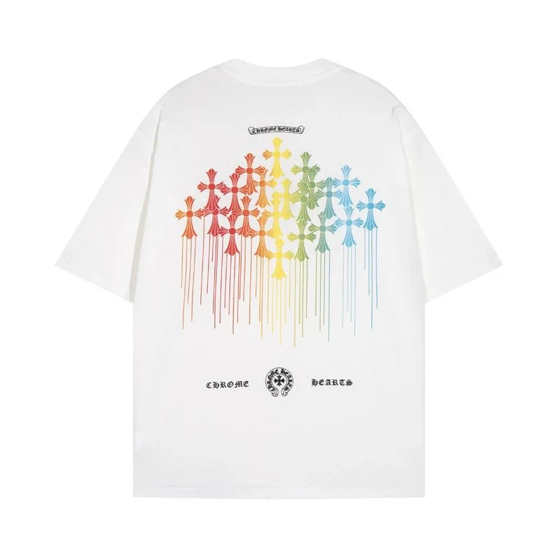Chrome Hearts Chrome Hearts CH Cross Rainbow T-Shirt White