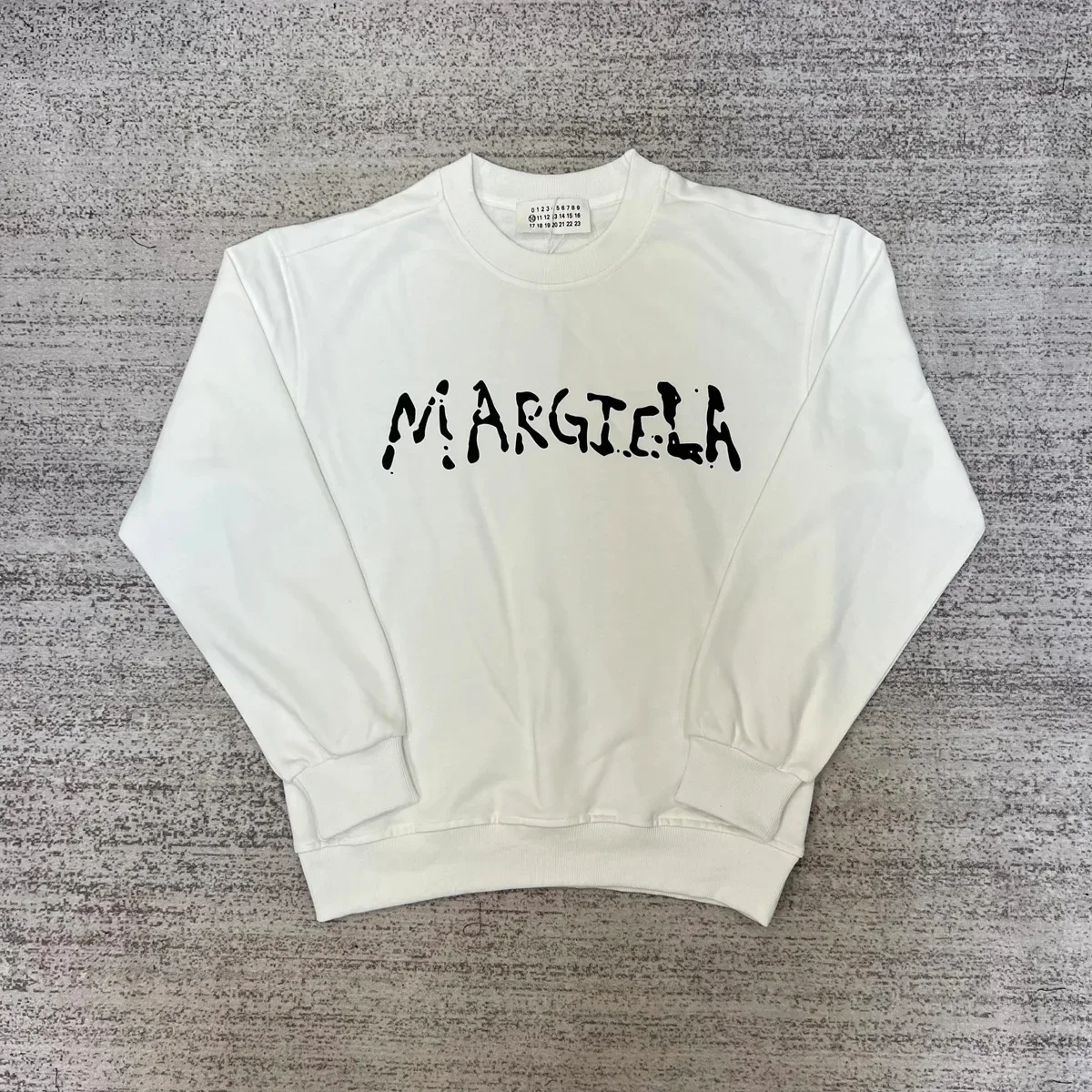 Maison Margiela Maison Margiela White Logo Crewneck Sweatshirt White - 1