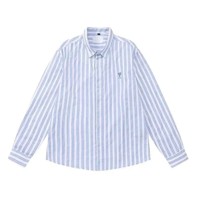 Saint Tears Saint Tears Blue Thick Striped Shirt Blue - 1