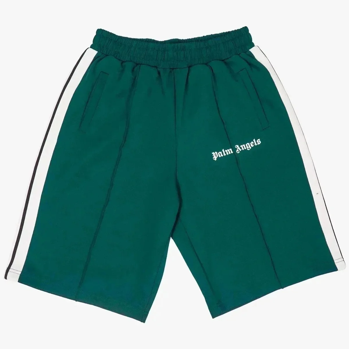 Palm Angels Palm Angels Track Shorts Forest Green Green - 1