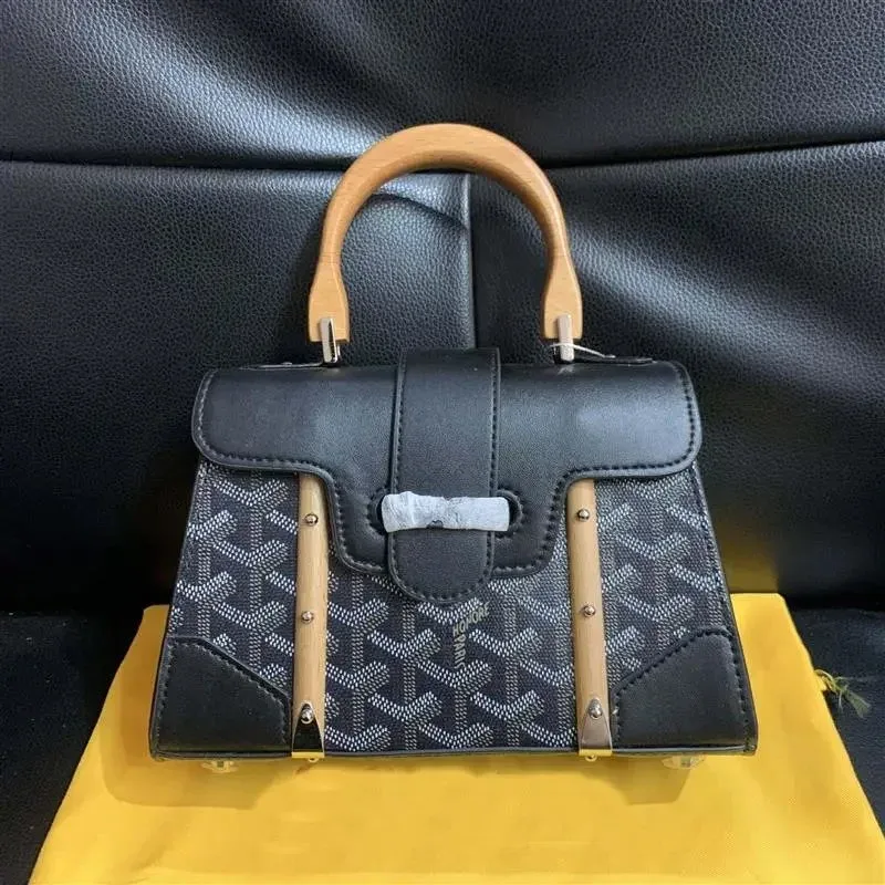 Goyard Goyard Monogram Black Handbag Black