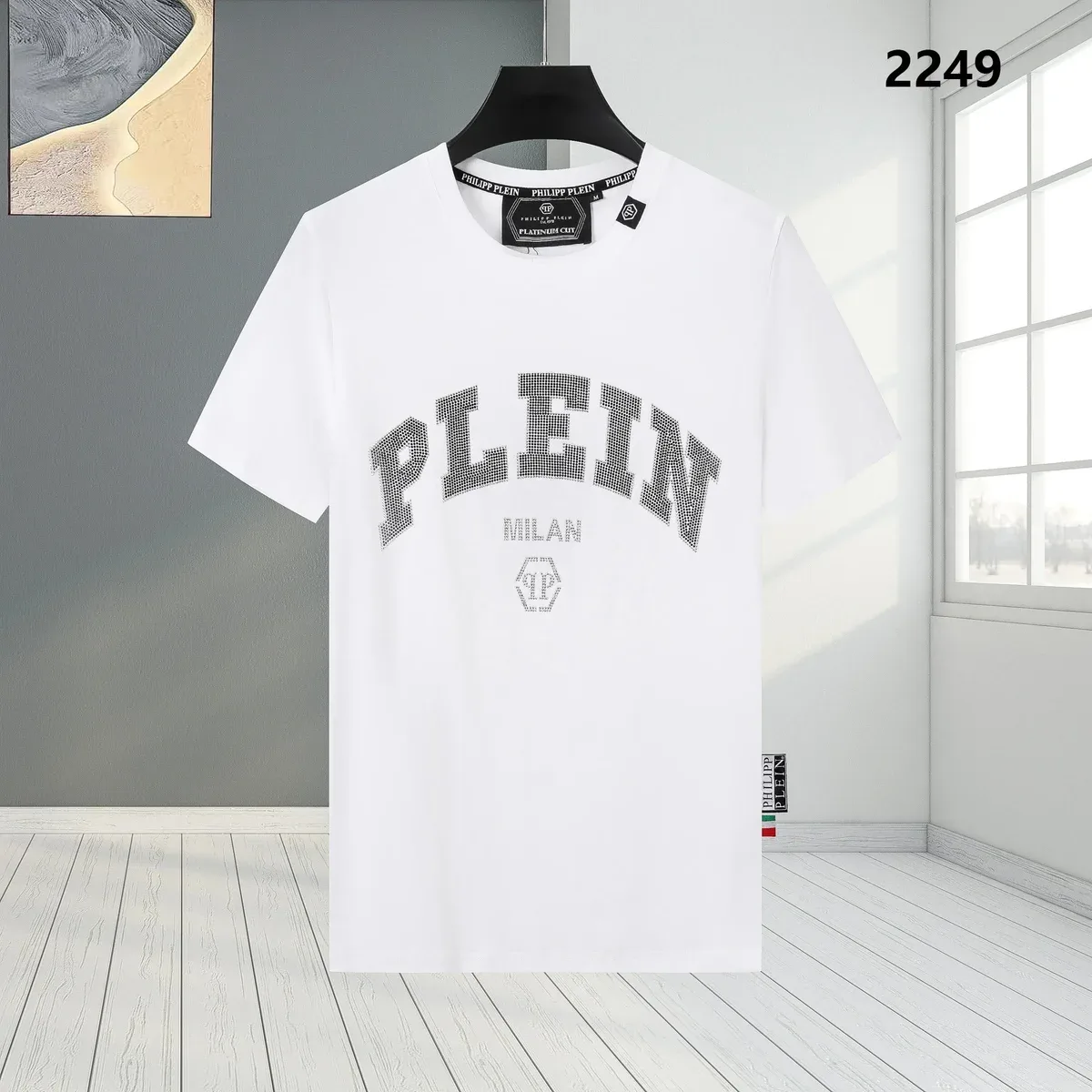 Philipp Plein Philipp Plein White 'Plein Milan' Logo T-Shirt White - 1