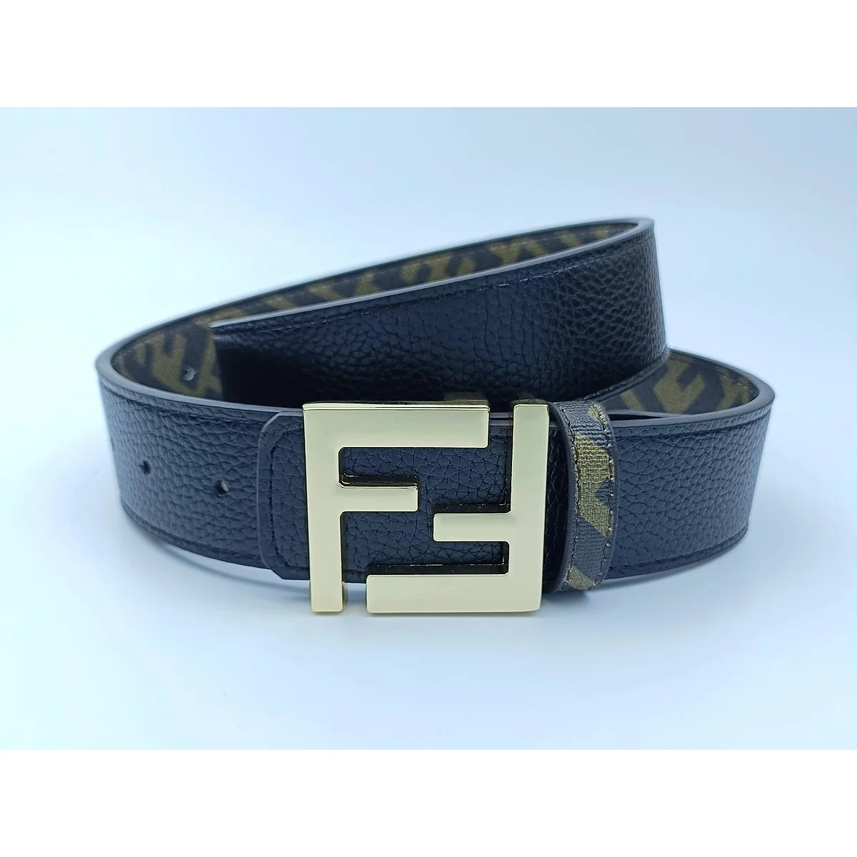 Fendi Fendi FF Monogram Navy Belt Navy